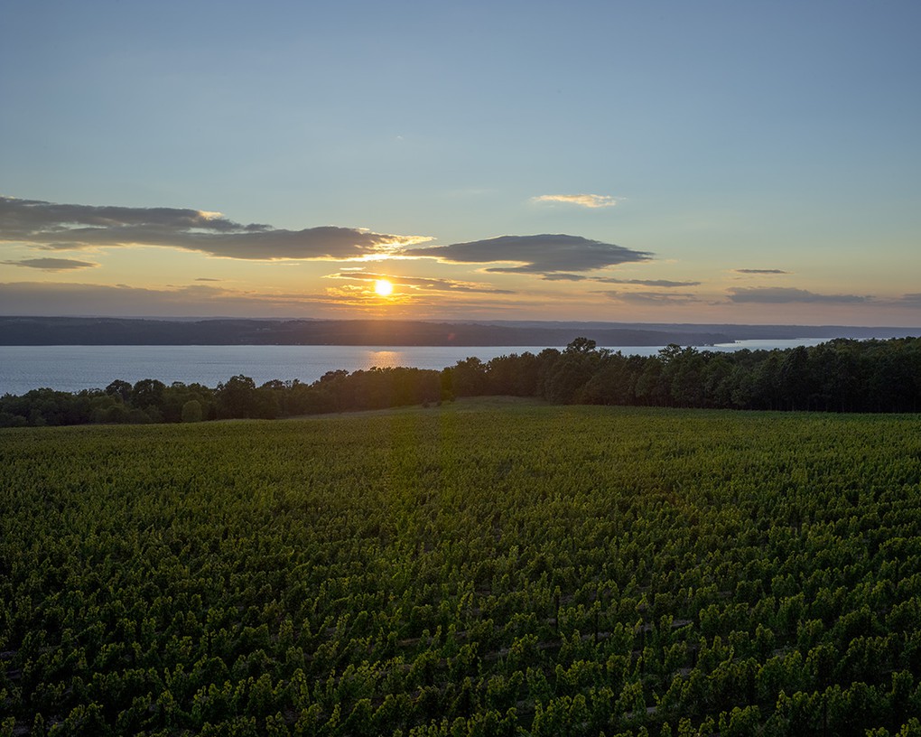 Sunsets at Boundary Breaks in the springtime to the northwest.